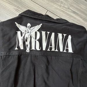 H&M black denim jacket